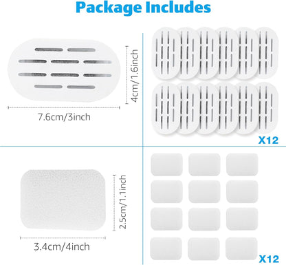 Cearmic Cat Water Fountain with 12 Packs Cat Water Fountain Filters